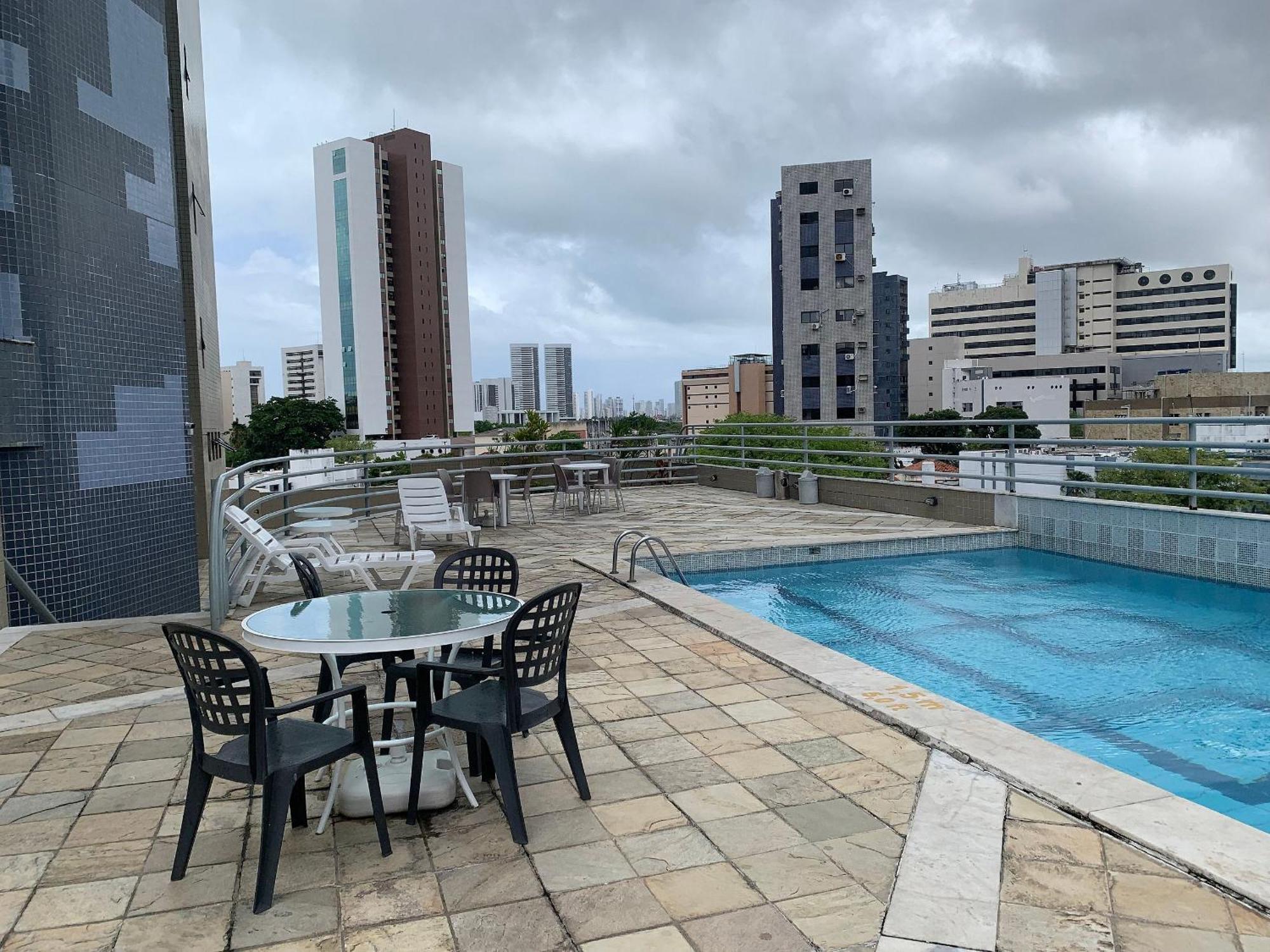 Flat No Condominio Metropolis - Ilha Do Leite Recife Exterior foto